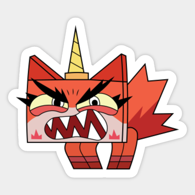 Angry Unikitty - Unikitty - Sticker | TeePublic